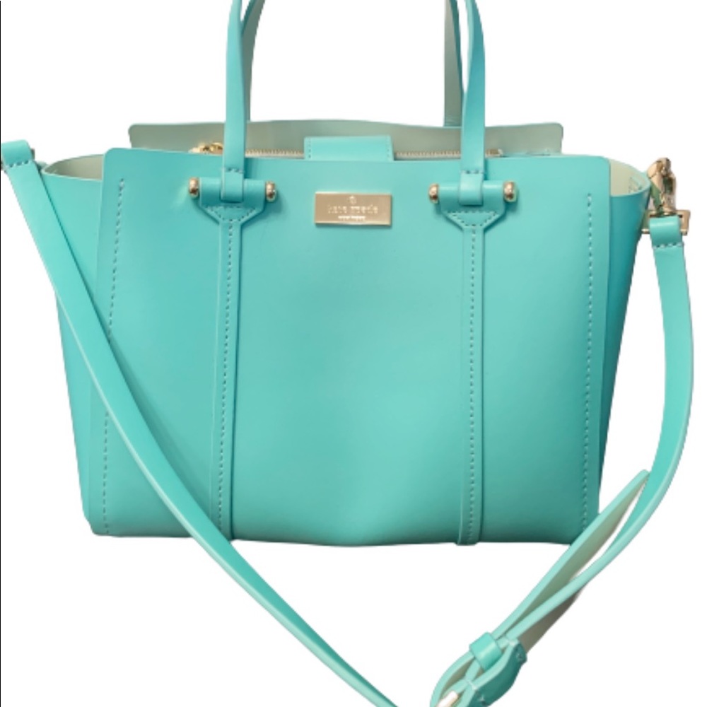 Kate Spade Purse Tiffany Color Bag Womens Blue Bag - Picture 3 of 12